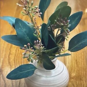 Elegant Greenery in White Vase